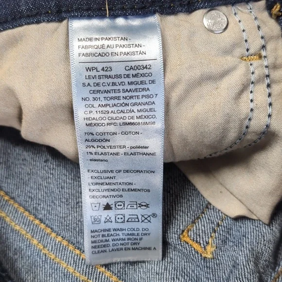 🆕 Levi's Women's Soft Stretch High Waist Skinny Jeans, Classic Dark Wash 27x30 - Picture 11 of 11